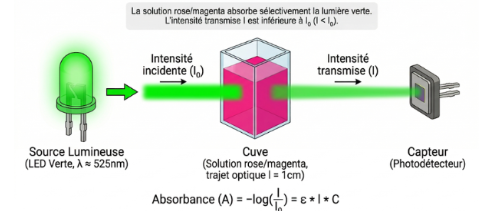 Principe optique du spectromètre
