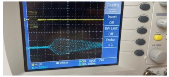 Signal sur oscilloscope